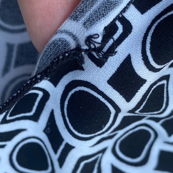 New Directions Geometric Black and White dress size Large - Picture 13 of 15